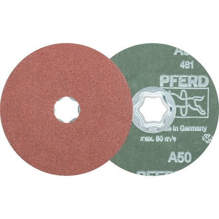 Pferd Combiclick Fiber Disc, 4-1/2", Al/Oxd, 50 40093